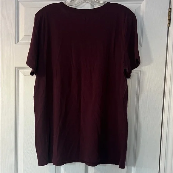4/$20 Torrid Burgundy True Crime & Wine Tee - Picture 3 of 3